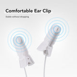 White Handheld CES Sleep Aid Device with Ear Clip - Dual Mode Microcurrent Relaxation, 3 Intensity V888-ELOSUNG53637
