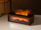 Fireplace Flame Effect Aroma Diffuser & Humidifier with 7-Colour Light, Timer & Remote Control V888-ELOSUNG35860