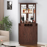 VEVOR Corner Industrial Bar Cabinet, Wine Table for Liquor &es, Sideboard Buffet Cabinet with V952-QJ23631573211CRJ2V0
