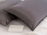 MULBERRY SILK PILLOW CASE TWIN PACK - SIZE 51X76CM - CHARCOAL ABM-202025