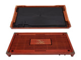 Chinese Style Kongfu Tea Tray Wooden Teaboard Drainage Water Storage Serving Tray Orchid Pattern V1294-YM0703-3118230040312