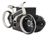 Bicycle Flip Clock Bike Shaped Flip Clock Battery Operated Retro Vintage Flip Down Desk Clock V1294-YM0901-3115240045411