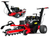 Ducar Trench Digger 457cc 18HP 4-Stroke Key Start, Petrol Trencher Machine TDG-GBT-150E-RD