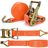 2 Pieces Ratchet Strap With Hooks, Length 6 M, Width 3.8 Mm, Ratchet Tie Down Strap, Tensioning V1188-MS-227-2134