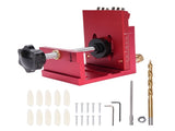 3 in 1 Portable Screw Jig Set Adjustable Precise Drilling Aluminum Alloy Woodwork Guides Joint Angle V1294-YM0901-3114250037511