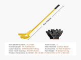 Pallet Buster Tool, 1 m Carbon Steel Handle Wrecking Pry Bar, 907 kg Weight Capacity, Heavy Duty V952-DGTPQGFZX41IIURV9001V0