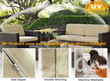 Patio Cushion Covers 24x24 Waterproof Outdoor Cushion Covers for Patio Furniture 4Pack Patio Cushion V1258-DP02-WO-971