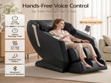 Livemor Flex Massage Chair Full Body with Heat Zero Gravity Recliner, 24 Airbags, Foot Massage, 6 FBMC-E-BAIRD-BK