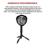 10W Handheld Spot Light Rechargeable LED Spotlight Hunting Shooting 12V V63-840251