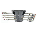Wurth 4pcs Ratchet Combination Wrench Set with Reversing Lever Chrome Vanadium Steel, 72-Tooth, V563-WURTH-071425252