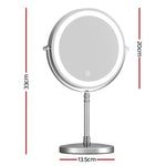 Embellir Makeup Mirror 20x20cm 10X Magnifying with LED Light Rotation Tabletop MM-E-STAND-10X-LED-7IN