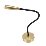 Flexible Gooseneck Wall Mount Lamp 3W 200 Lm Output Wall Mounted Reading Light Aluminum V1294-YM0901-3119250008011