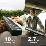 Folding Digital Piano 88 Key Velocity-Sensitive Carry Case Pedal V63-952531