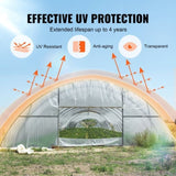Greenhouse Plastic Sheeting 10 x 40 ft 6Mil Clear Polyethylene Film V952-TMWSM1040YCT9JGE8V0