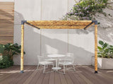 Roof Pergola Gazebo Shed Matte Black Steel Brackets DIY Kits V63-847791