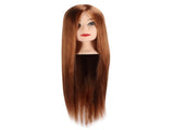 Hairdressing Mannequin Head Light Brown Hair Braid Styling Training Doll Head V1237-ZY-203-3089