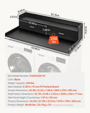 VEVOR Washer Dryer Countertop 54x27" Laundry Topper Cover with 2 Drawers & Shelf V952-XYTM54INCHHSKASQ3V0