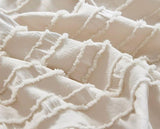 Tufted Boho Striped Embroidery Quilt/Doona/Duvet Cover Set - Queen Size V493-JHHI-Q15