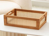 Decorative Basket Book Storage Woven Baskets for Storage Basket Organizing Nursery Bedroom Rattan V1366-AZ2-W-16191