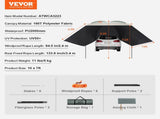 Vehicle Awning, Large 10' x 7' Shade Coverage Car Side Awning, PU2000mm UV50 Car Awning with V952-QCCPBXS10X7FJ8FWTV0
