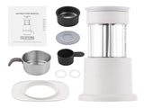 Portable Coffee Maker 2 in 1 Travel Coffee Machine Compatible NES Capsule and Ground Coffee Manual V1294-YM0901-H49321W