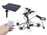 G50 LED String Lights Solar Powered IP44 Weatherproof Decorative Lamp for Outdoor Warm White V1294-YM0901-3119210089611