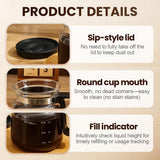 16 Oz Glass Mug Pot Style, 2025 New Mini Heatproof Large Capacity Clear Cup Mini V1258-DP02-C-2523