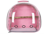 Pink Stylish Transparent PVC Pet Carrier Backpack - Large Capacity, Multi-Use for Birds & V888-ELOSUNG21778