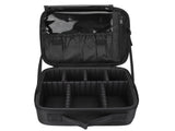 Travel makeup box, makeup train box storage, portable artist storage makeup bag with adjustable V1366-AZ2-W-07114