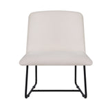 Artiss Accent Chair Armchair Cross Leg Beige UPHO-F-ARM-04-LIN-BG