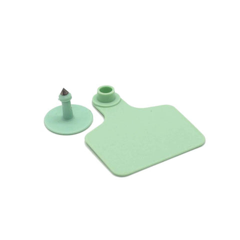 100x Cattle Ear Tags 6x7cm Set - Medium Green Blank Cow Sheep Livestock Label V238-SUPDZ-28211700695120