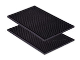 Bar Mat PVC Heat Insulation Drain Pad Black Bar Countertop Spill Mat for Bar Kitchen Restaurant V1294-YM0703-3118230031111