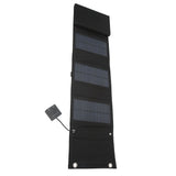 25W 5V Foldable Solar Charger Kit 8 Fold Solar Panels with 1 to 3 USB Charging Cable and Climbing V1294-YM0718-3114220058611