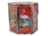 Garden Hanging Lights Waterproof LED Decorative Lighting Hexagonal Bird Pattern Lantern for Home V1294-YM0521-3119230045311