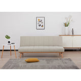 Monroe 3 Seater Sofa Futon Bed Fabric Lounge Couch - Beige V315-VOL-MONR-03