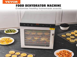 10 Trays Food Dehydrator Machine Stainless Steel 800W Jerky Fruit Drying V952-SPF100548800WDQGIV3