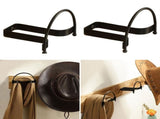 Elegant Styles Curved Shape Metal Hat Display Wall Installation Home Storage Systems V1192-AZ-W-23537