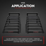 Heavy Duty Portable Car Loading Ramp Set 2000kg Maintenance Steel Frame Pair V379-CARRAMPPAIR001