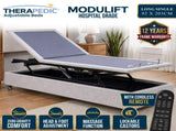 Sleep Australasia Therapedic Modulift Hospital Grade Long Single Electric Adjustable Bed Base w ADJ-BED-460-LS