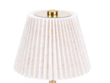 Small Pleated Table Lamp Iron Fabric Soft Lighting Bedside Nightstand Desk Lamp for Bedroom Living V1294-YM0901-3119250067811