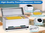 Pencil Dispenser for Classroom, Pencil Dispenser Holder, Pencils Holder Organization Storage Teacher V1369-AZ3-W-11607