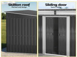Giantz Garden Shed Outdoor Storage 2.60x1.95M Tool Sheds Workshop House Shelter SHED-FLAT-6X9-ABC