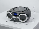 Portable CD Player 4W Speaker with FM Radio & AUX In V196-CD813B