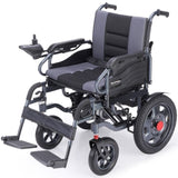 Equipmed Electric Folding Wheelchair, Wide Bariatric Chair Seat, Comfortable for S-XL, Long Range, V219-HELWLCEQPGK4A
