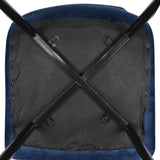 Levede 4x Dining Chairs Kitchen Velvet Blue CH1057-FL-4-BLX2