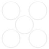 5pcs Pressure Cooker Sealing Ring Clear Universal Stainless Steel Pressure Cooker Gaskets O Ring26cm V1294-YM0901-3118200261915