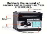 Children's Password Piggy Bank, Stores Coins & Paper Money, Auto Roll-Up, Sound & Light Interaction, V1232-CQG003