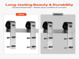 6FT Sliding Barn Door Hardware Kit, 330 LBS Weight Capacity, Compatible with 36 Inches Max Width & V952-HDSMDGDGDM2DY1WVM001V0