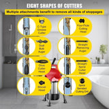 0.75-4 Inch Sectional Pipe Drain Cleaning Machine 400PRM Snake Cleaner Pipe Drain Cleaning Machine V952-75XGDSTQAB0000001V3