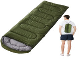 Army Green 0.7kg Ultra-Lightweight Compact Sleeping Bag Portable Outdoor Camping & Travel Gear V888-ELOSUNG46731